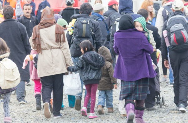Drehscheibe Köln Bonn Airport Ankunft Flüchtlinge 5. Oktober