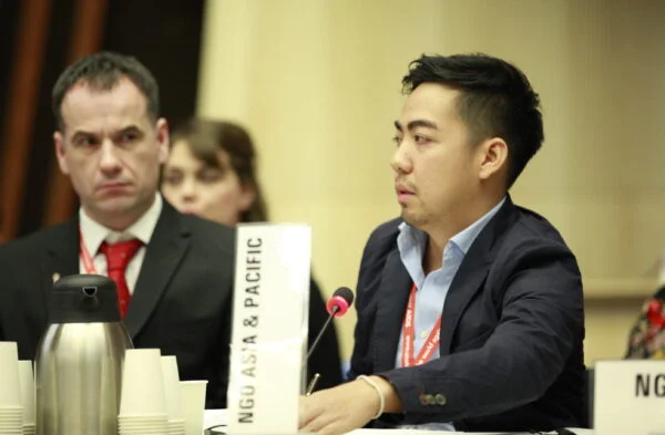 Ed Ngoksin, NGO Asia and the Pacific, at the 31st PCB Meeting