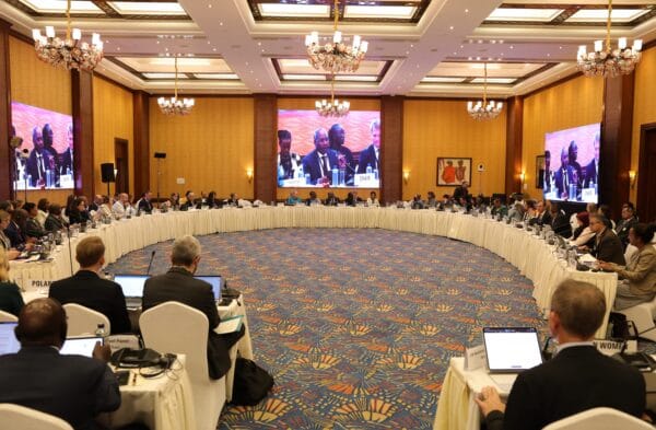The opening session of the 55th PCB Meeting at the Serena Hotel in Nairobi, Kenya.